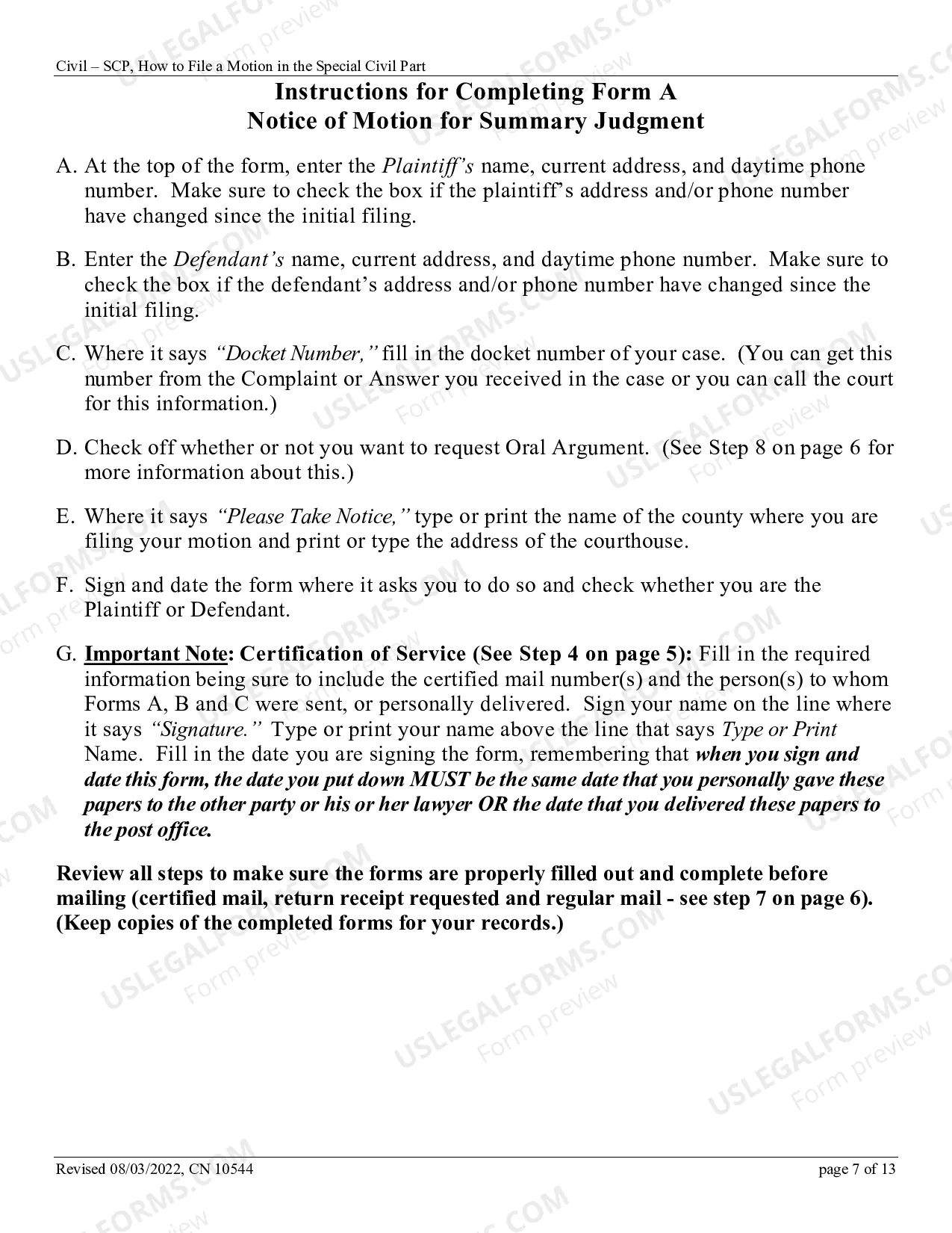 Preview How To Request A Judgment Or Dismissal Without A Trial (Motion For Summary Judgment)