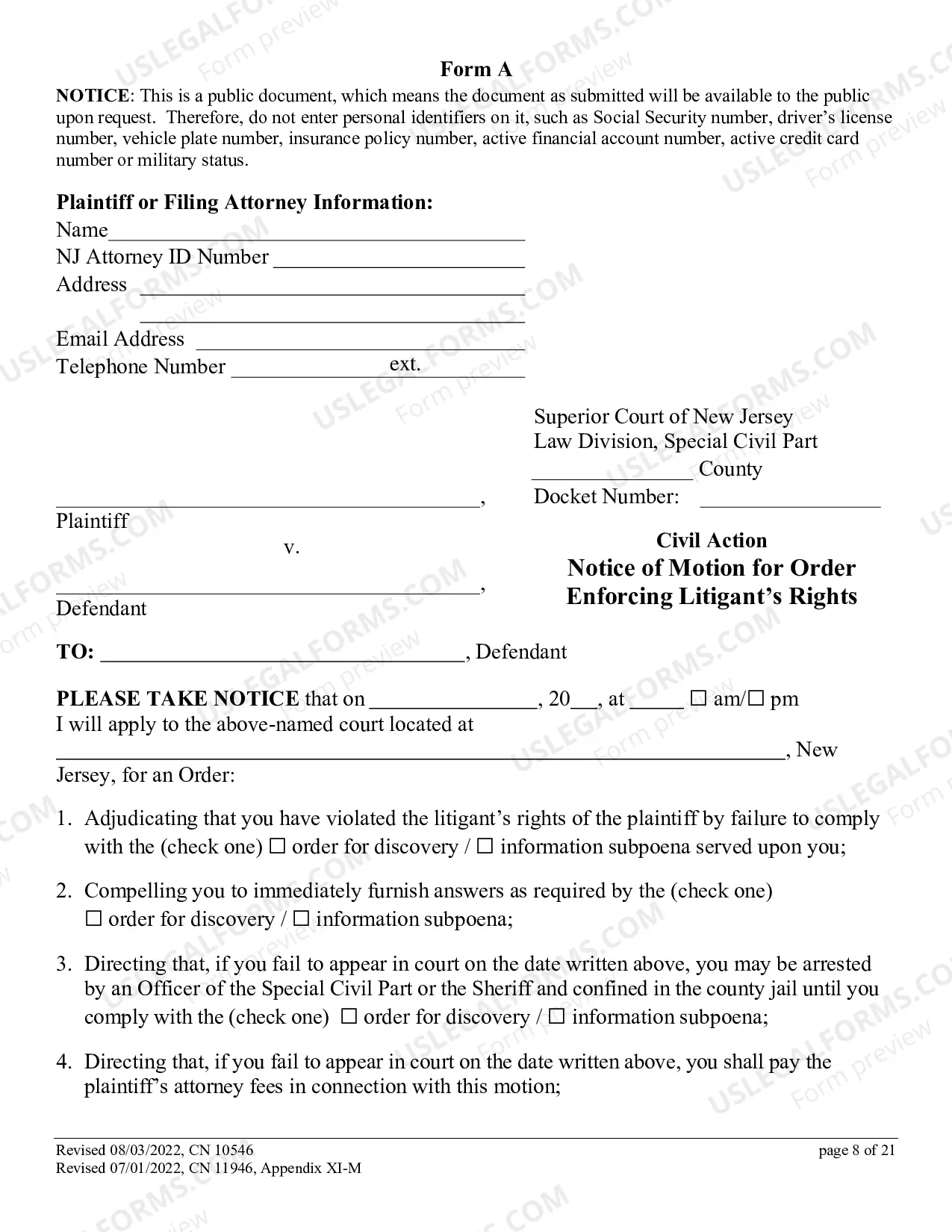 Preview How To Get Financial Information About Someone Who Owes You Money (Motion To Enforce Litigant's Rights)