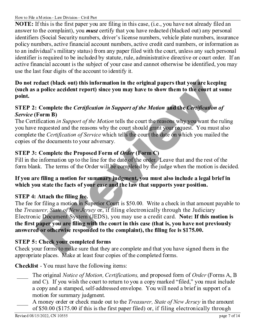 How To File A Motion (Superior Court Of New Jersey Law Division How To File A Motion (Superior Court Of New Jersey Law Division