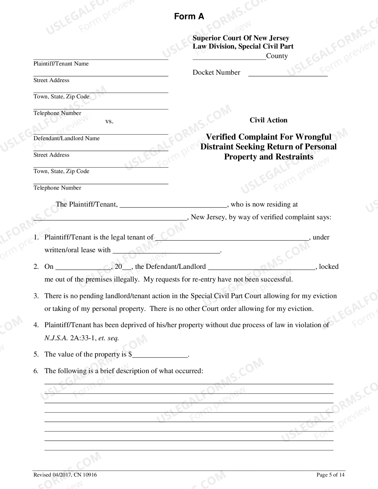 Preview How To Apply For The Return Of Your Personal Property Or To Return To Your Rental Premises