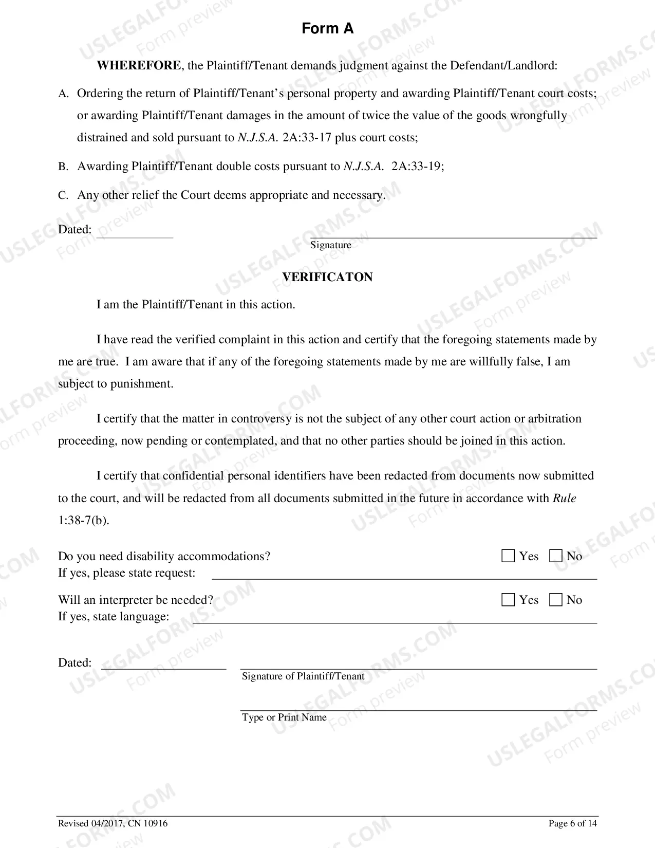 Preview How To Apply For The Return Of Your Personal Property Or To Return To Your Rental Premises