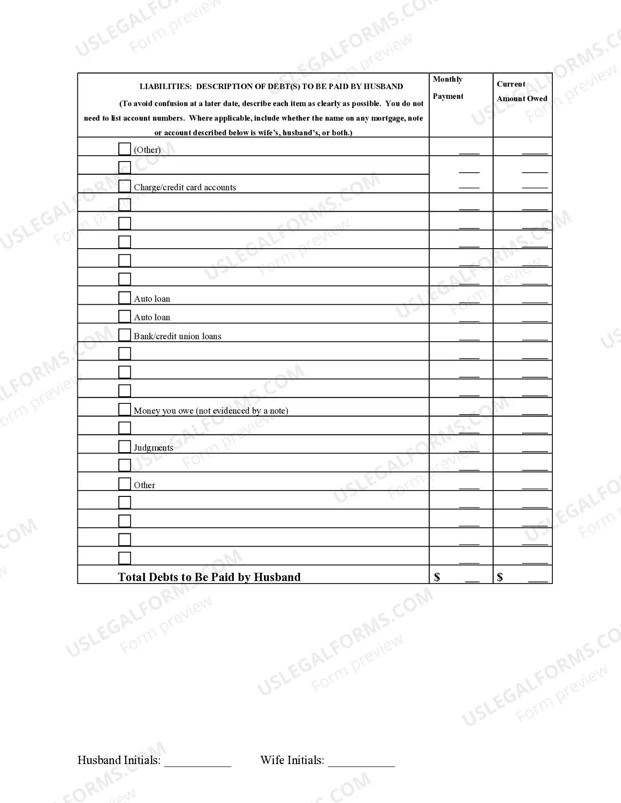 Preview Marital Domestic Separation and Property Settlement Agreement Minor Children Parties May have Joint Property or Debts effective Immediately