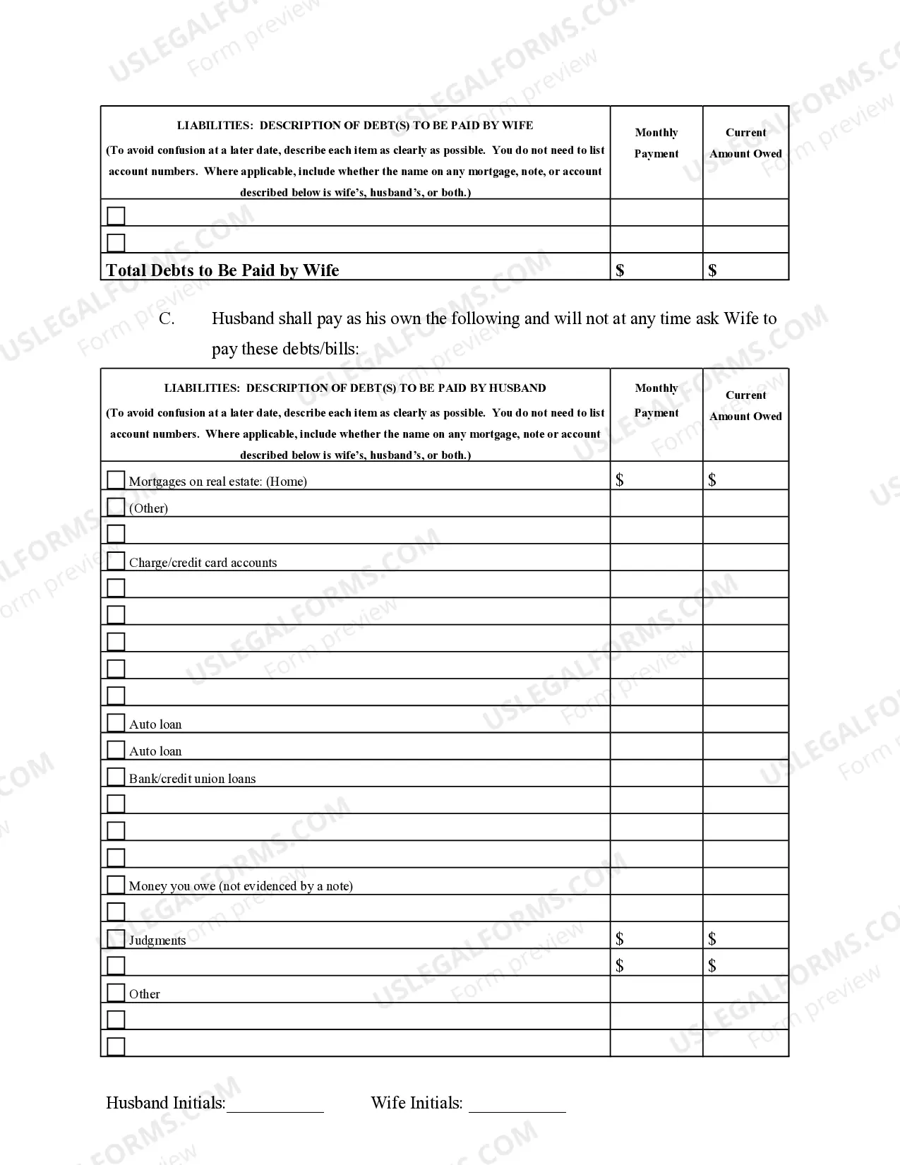 Preview Marital Domestic Separation and Property Settlement Agreement Adult Children Parties May have Joint Property or Debts effective Immediately