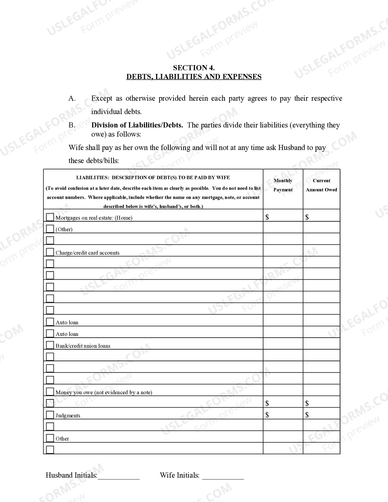 Preview Marital Domestic Separation and Property Settlement Agreement Adult Children Parties May have Joint Property or Debts effective Immediately