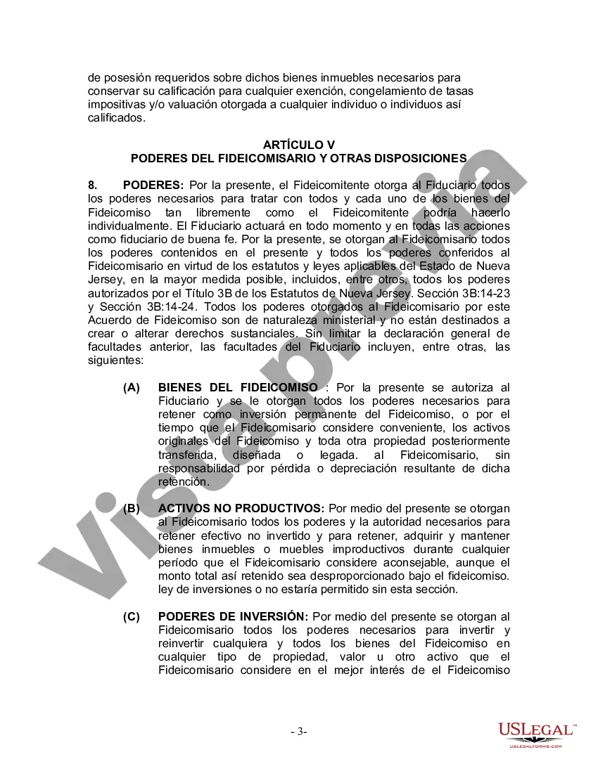 Preview Fideicomiso en vida para esposo y esposa con un hijo