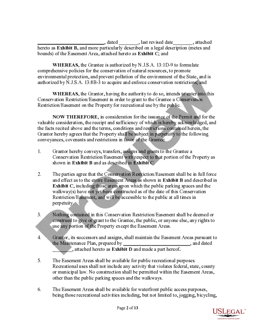 Preview Grant of Conservation Ristriction/Easement