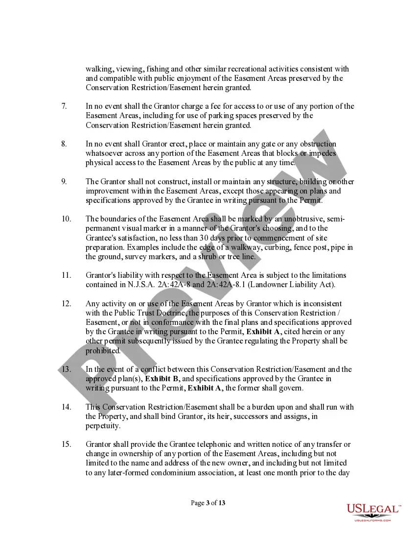 Preview Grant of Conservation Ristriction/Easement