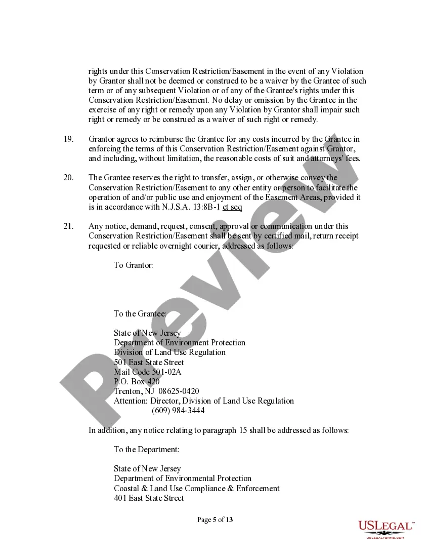 Preview Grant of Conservation Ristriction/Easement