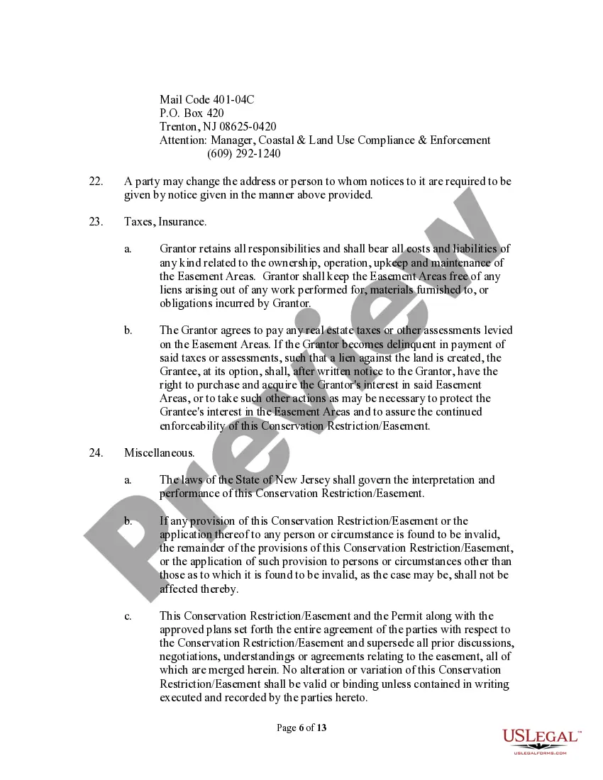 Preview Grant of Conservation Ristriction/Easement
