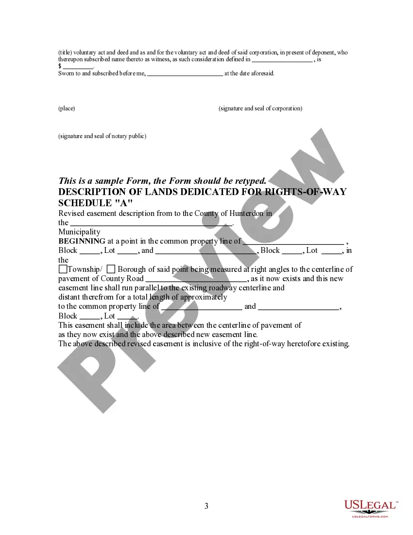 Preview Right of Way Easement