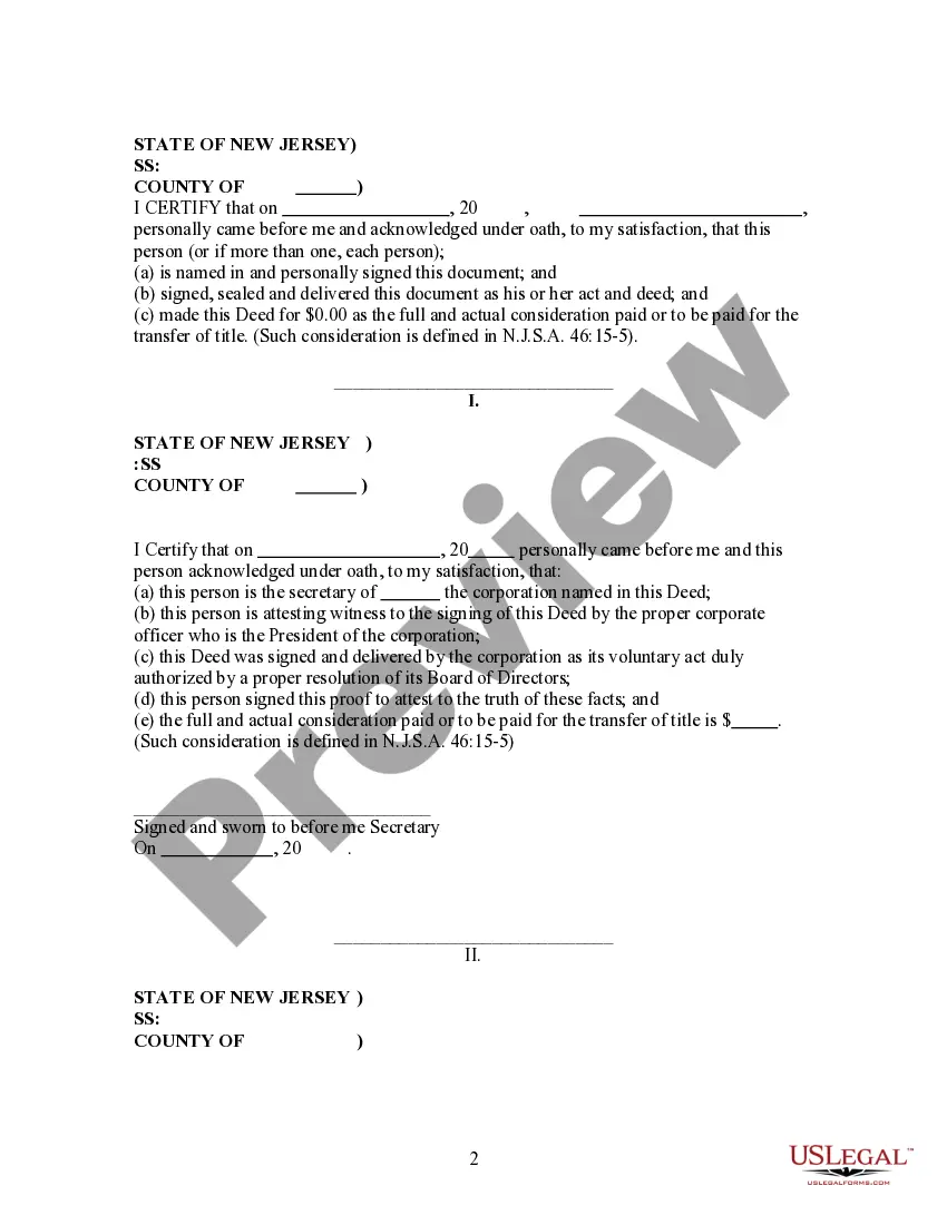 Preview Deed for Slope Easement