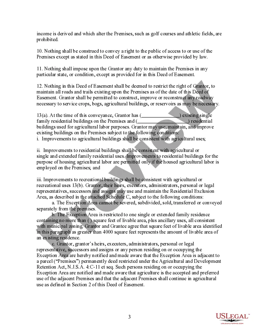 Get Deed of Easement For Agricultural Use and Compliance Preview Deed of Easement For Agricultural Use and Compliance