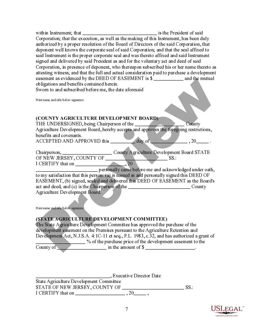 Get Deed of Easement For Agricultural Use and Compliance Preview Deed of Easement For Agricultural Use and Compliance