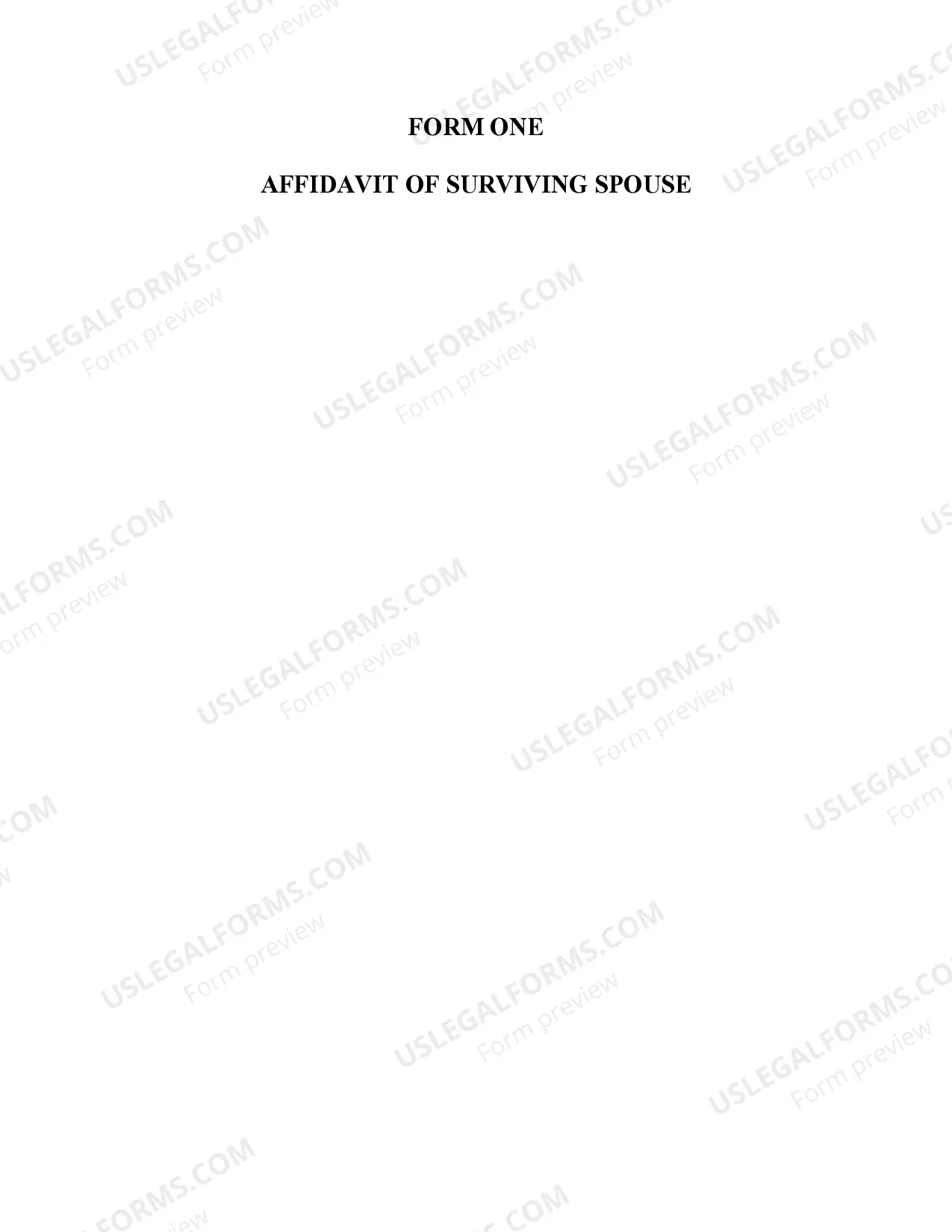 Preview Small Estate Affidavit for estates under 20,000