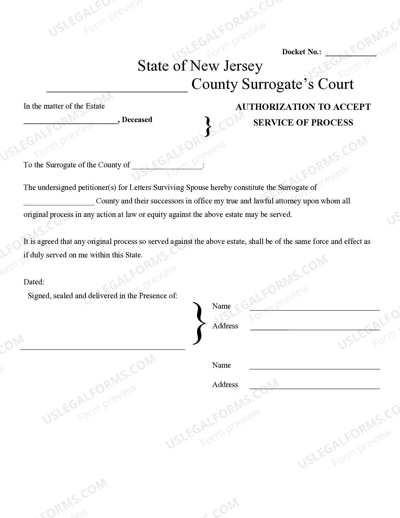 Preview Small Estate Affidavit for estates under 20,000