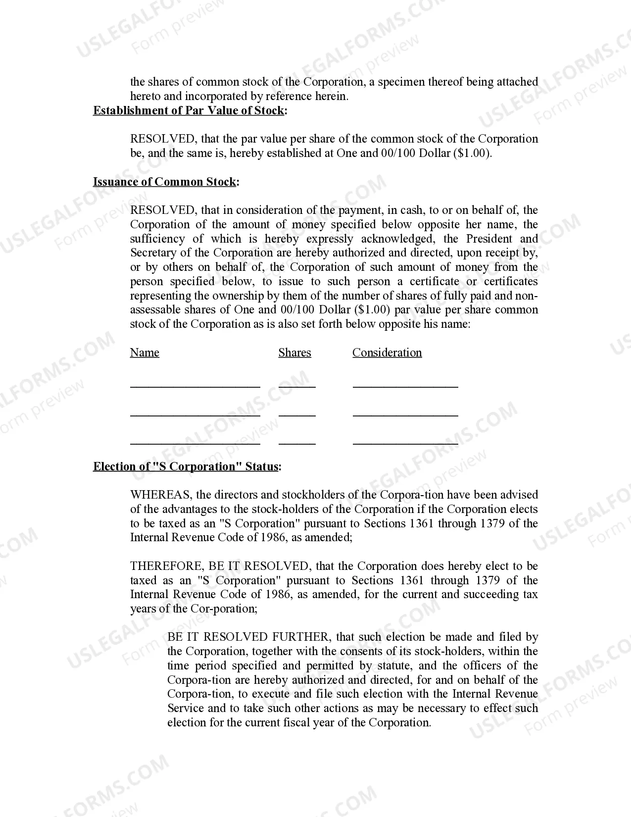 Preview Minutes for Organizational Meeting