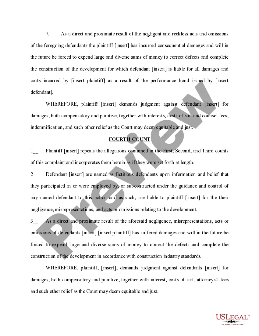 Get Complaint by Municipality Against Contractor for Breach of Contract Preview Complaint by Municipality Against Contractor for Breach of Contract