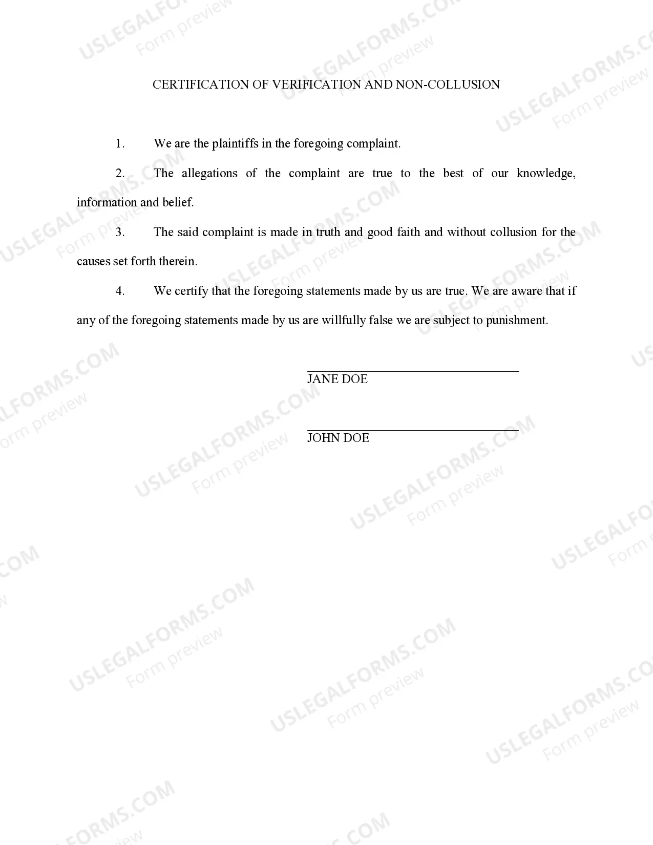 Preview Complaint for Adoption