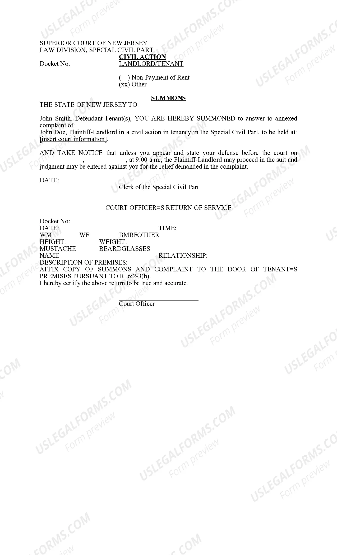 Preview Complaint Landlord Tenant Notice Case