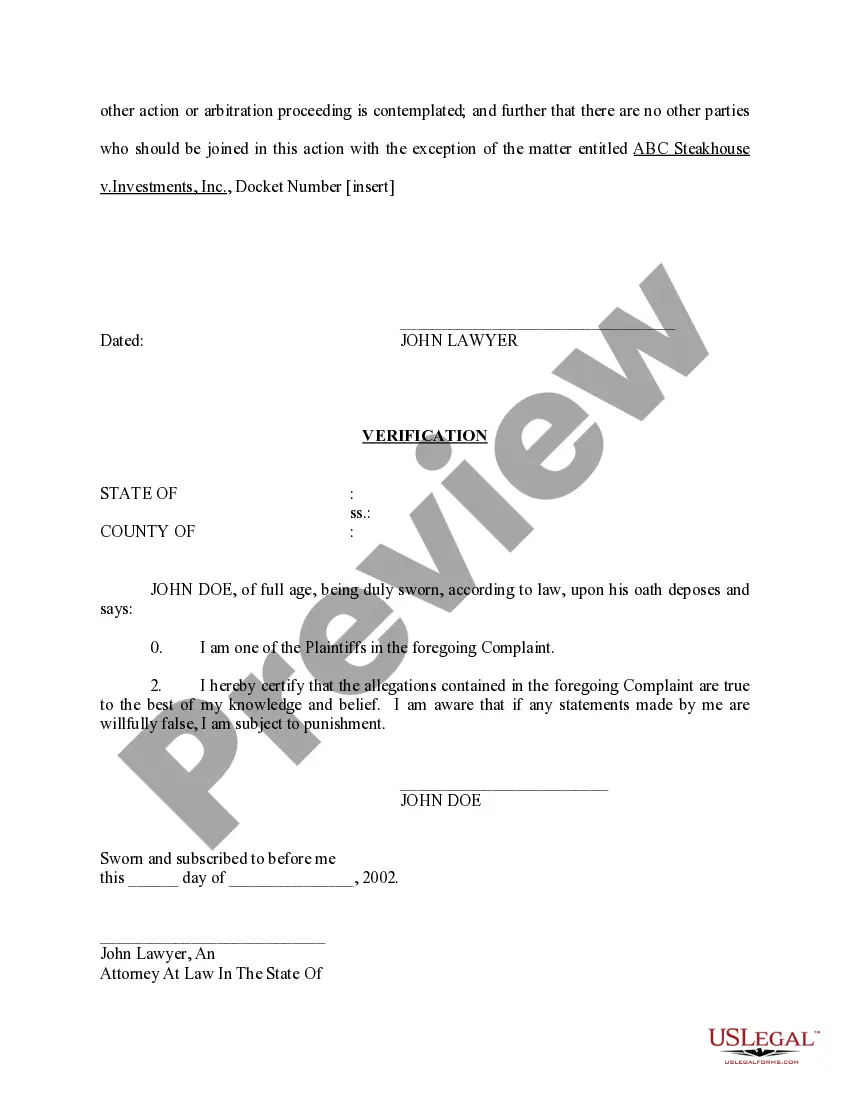 Preview Complaint to Enforce Option to Extend Lease