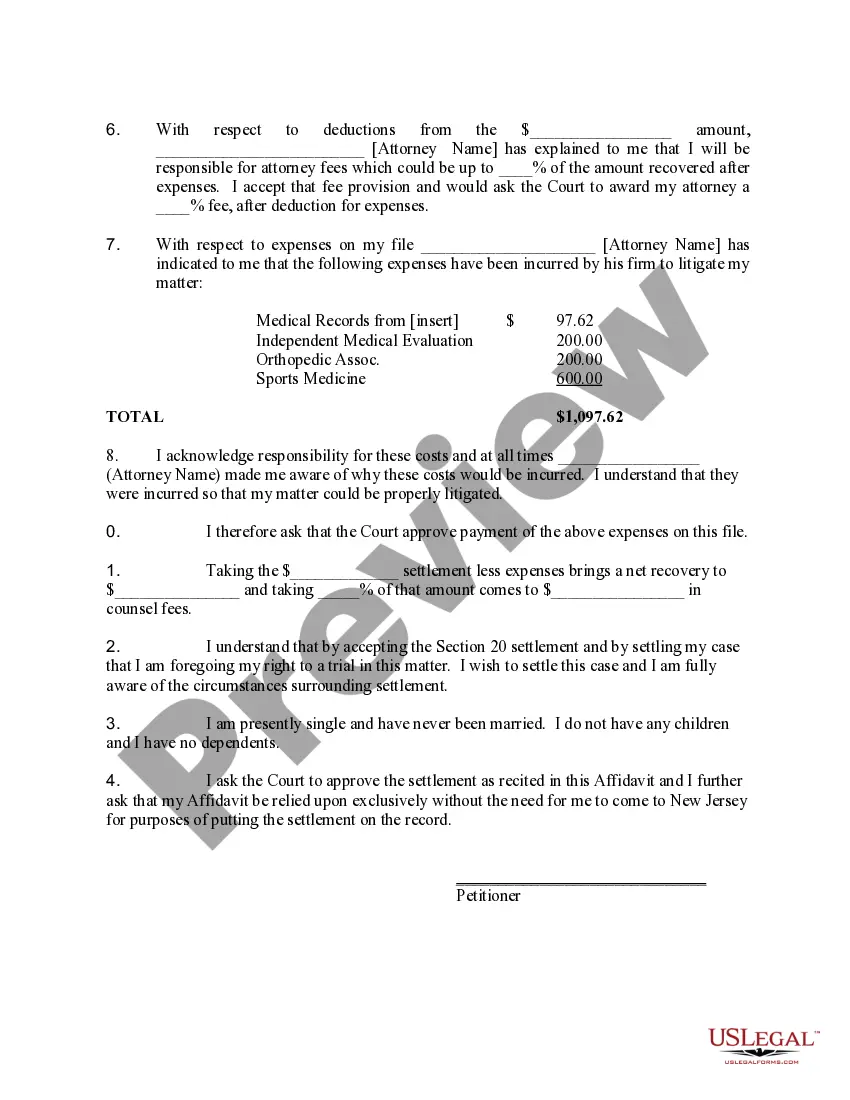 Get Workers Compensation Affidavit in Support of Motion Preview Workers Compensation Affidavit in Support of Motion