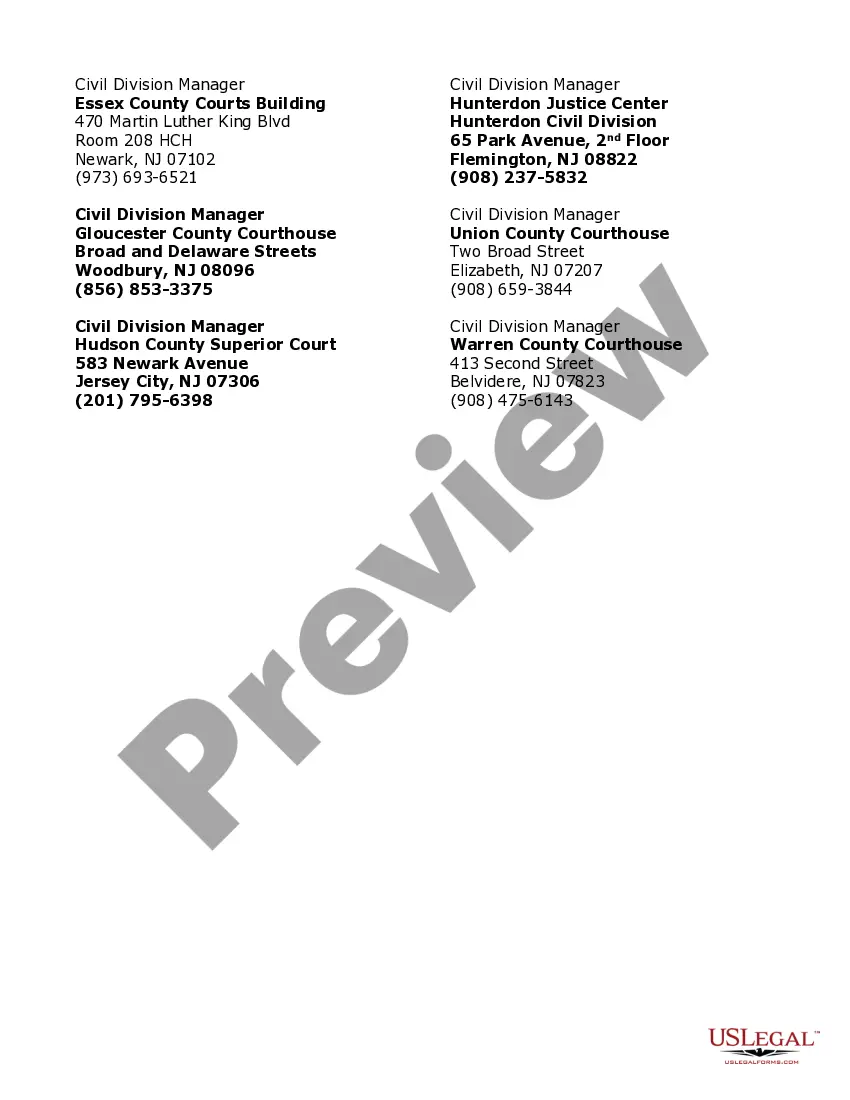 Preview New Jersey Name Change Instructions and Forms Package for an Adult