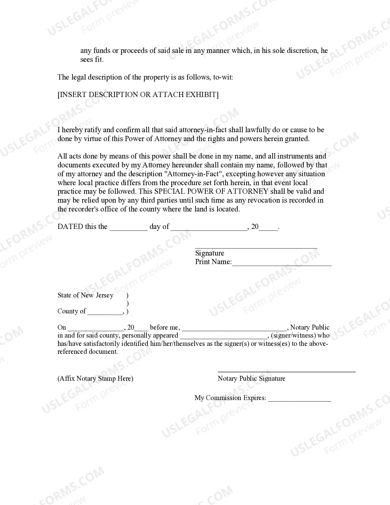 Preview Special or Limited Power of Attorney for Real Estate Sales Transaction By Seller