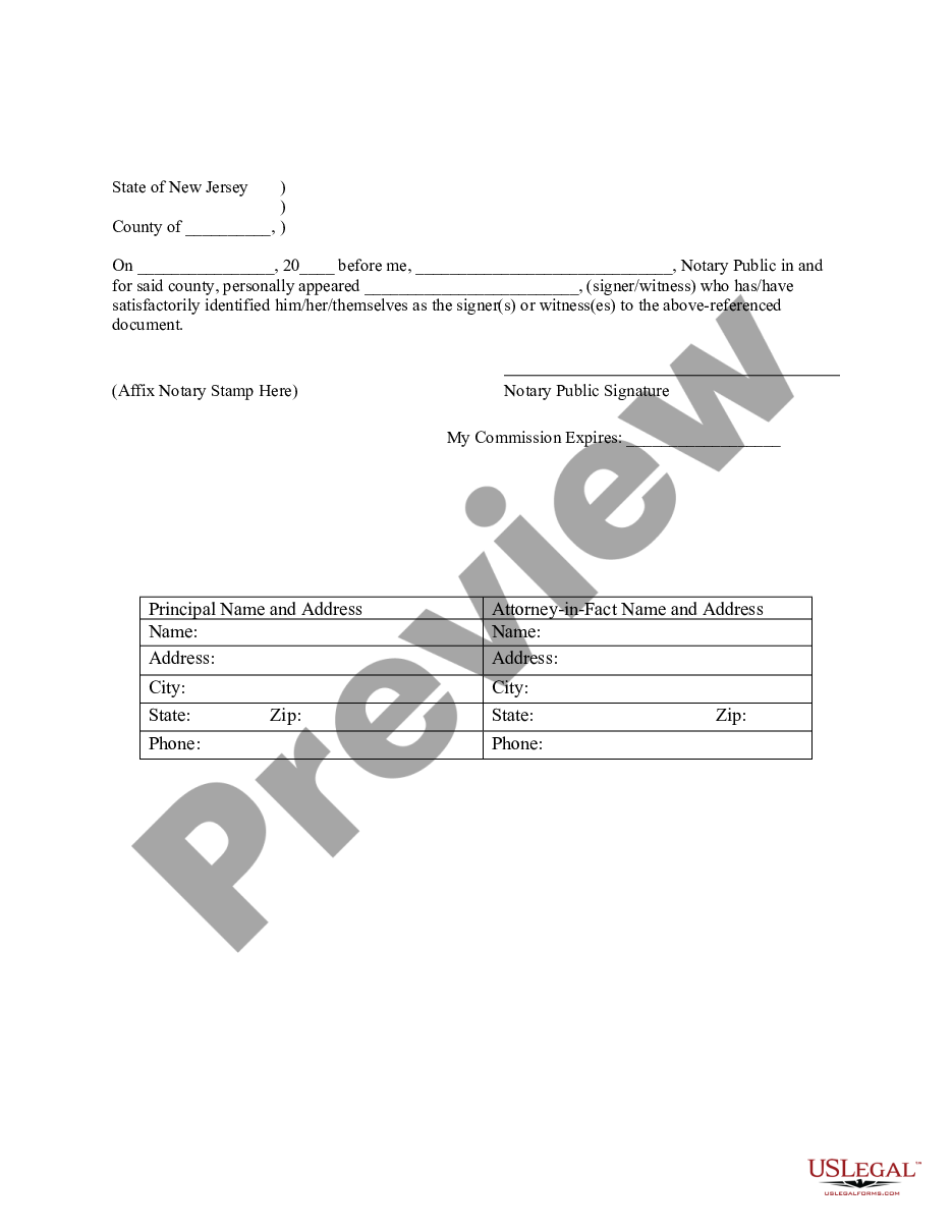 page 2 Limited Power of Attorney where you Specify Powers with Sample Powers Included preview