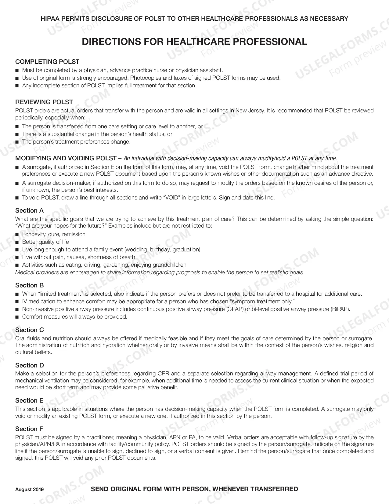 Preview New Jersey Practitioner Orders for Life Sustaining Treatment