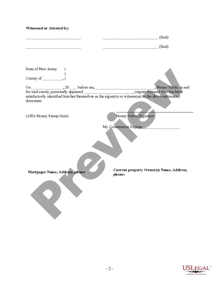 Preview Partial Release of Property From Mortgage by Individual Holder
