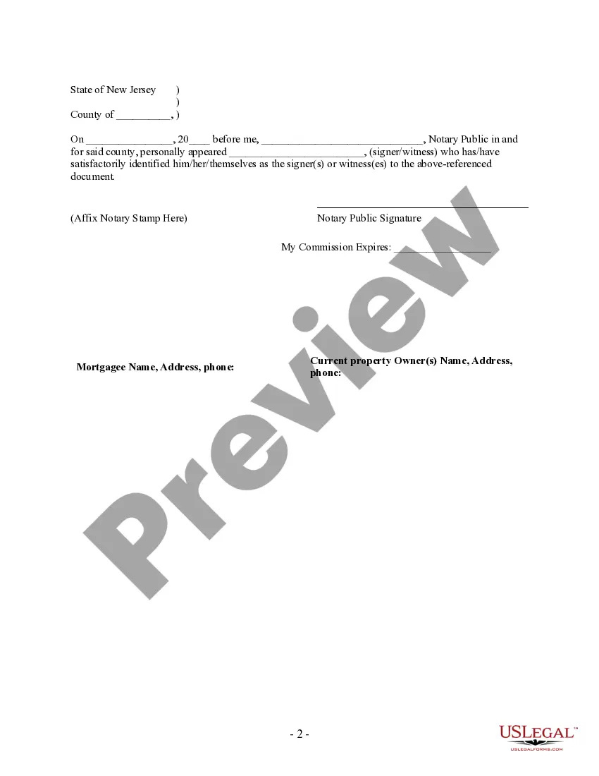 Preview Partial Release of Property From Mortgage for Corporation