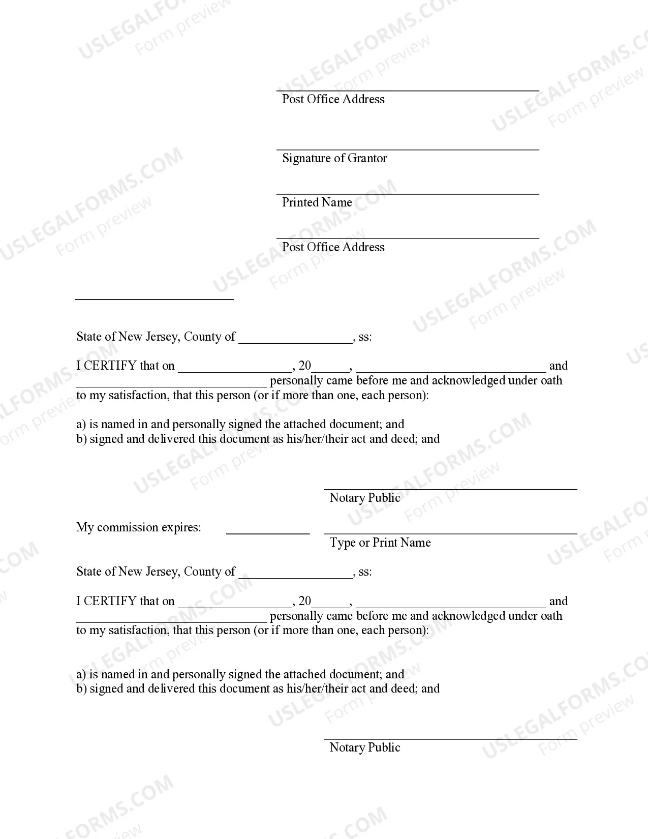 Preview Quitclaim Deed for Timeshare Deed
