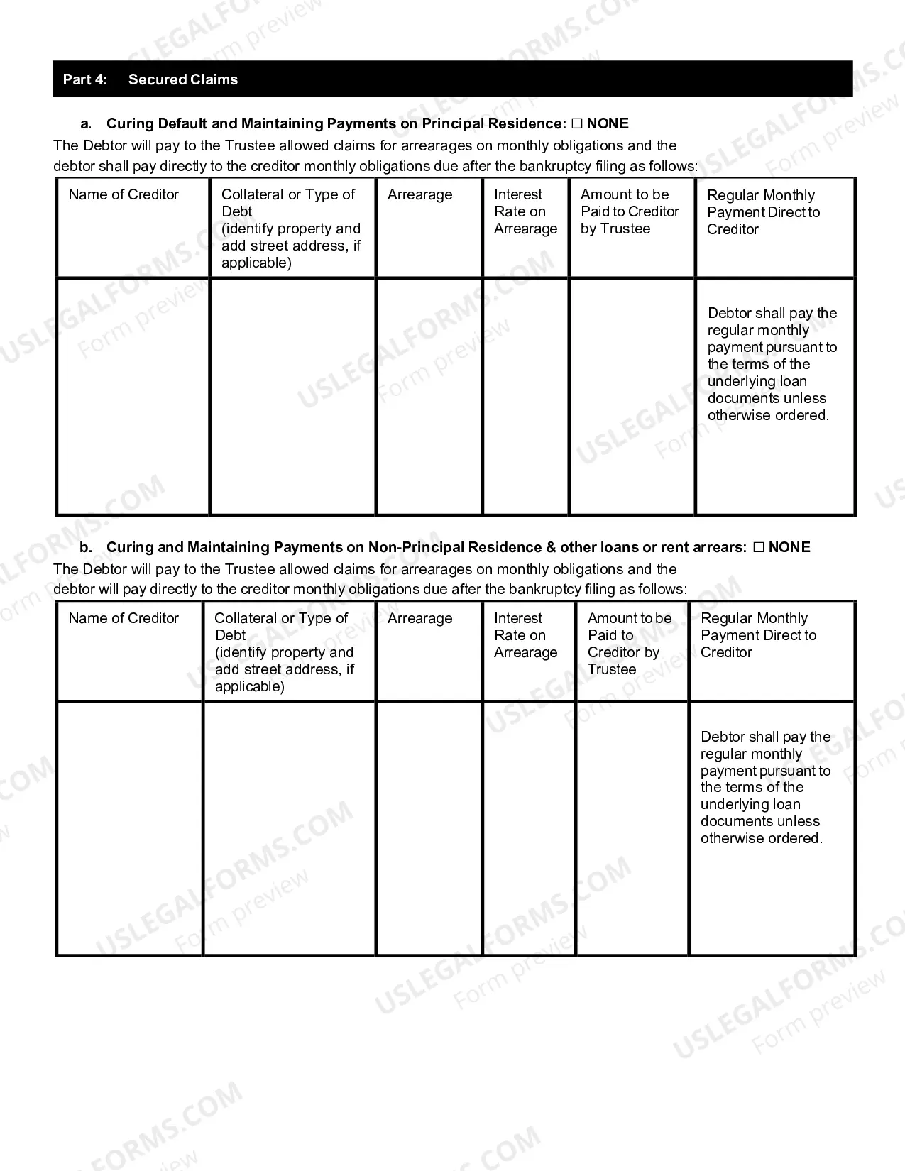 Preview Chapter 13 Plan and Motions