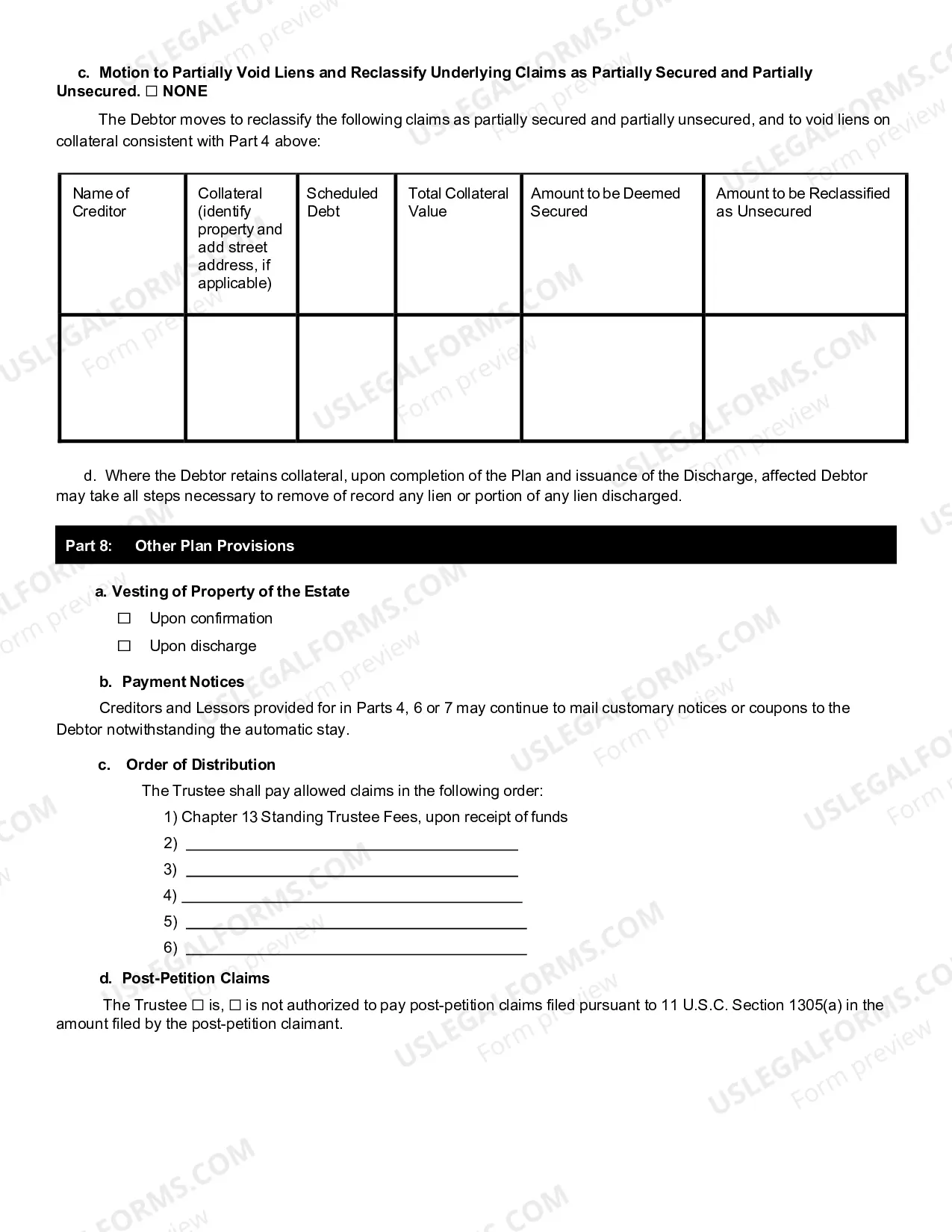 Preview Chapter 13 Plan and Motions