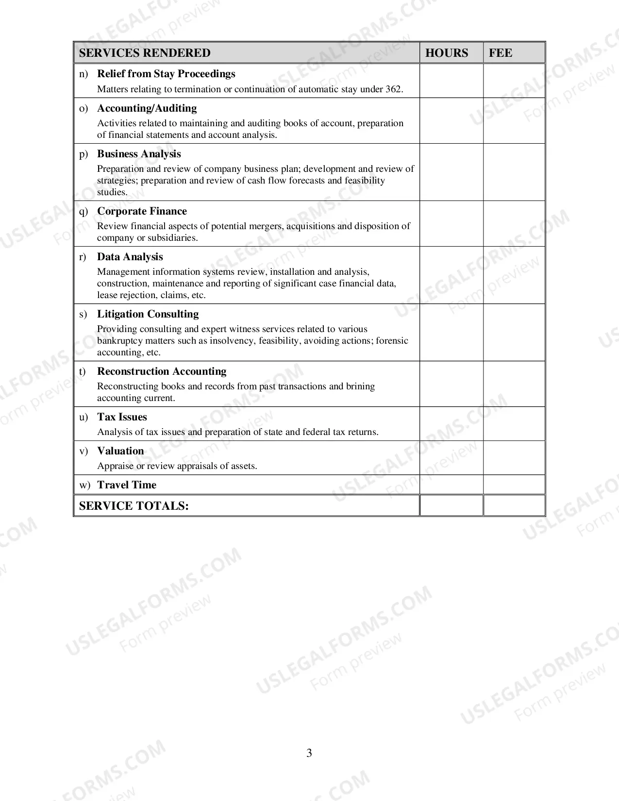 Preview Fee Application Cover Sheet
