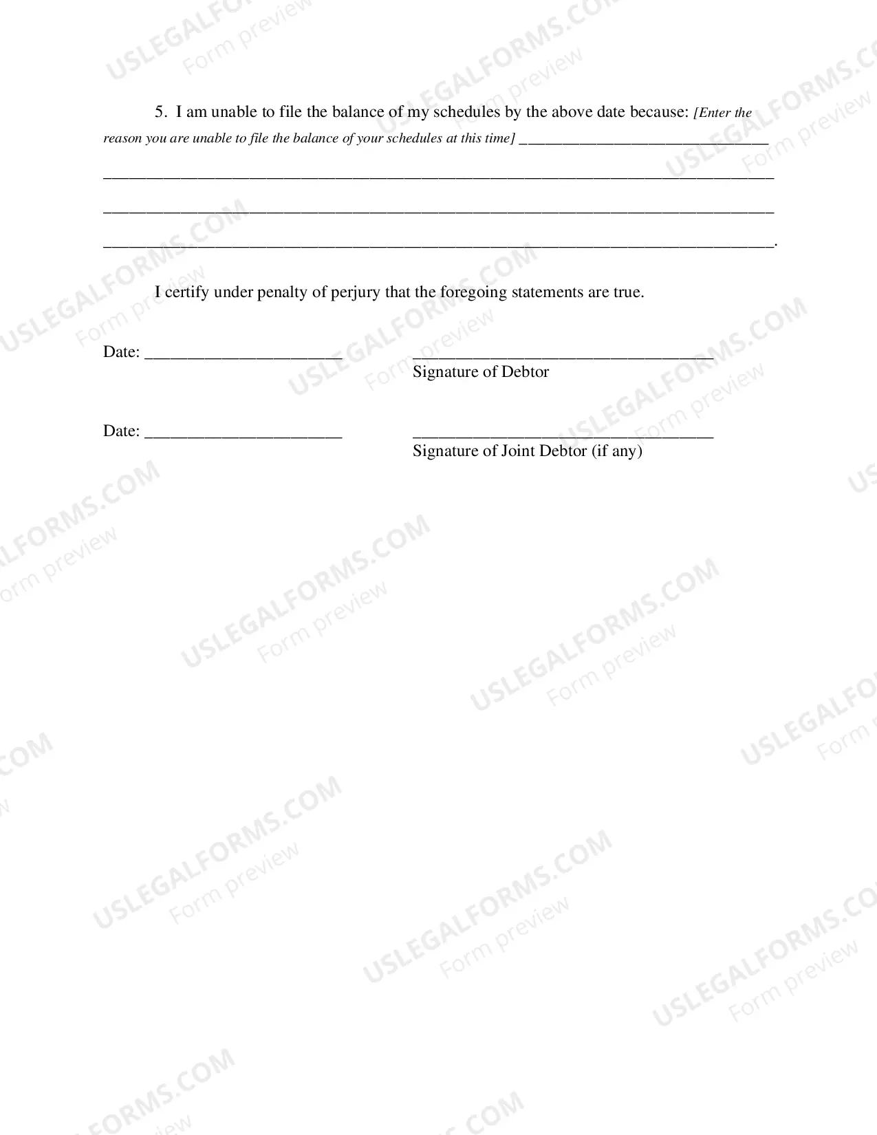 Preview Application to Extend Time to File Missing Documents