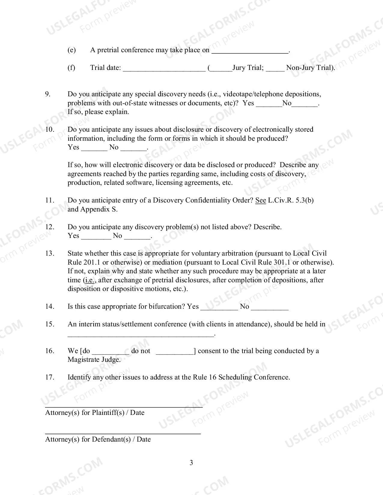 Preview Joint Proposed Discovery Plan