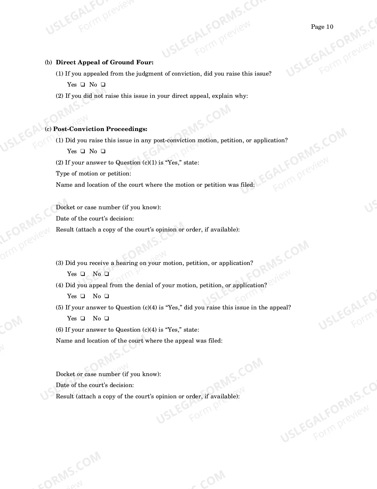 Preview Motion to Vacate/Set Aside Sentence (AO243)