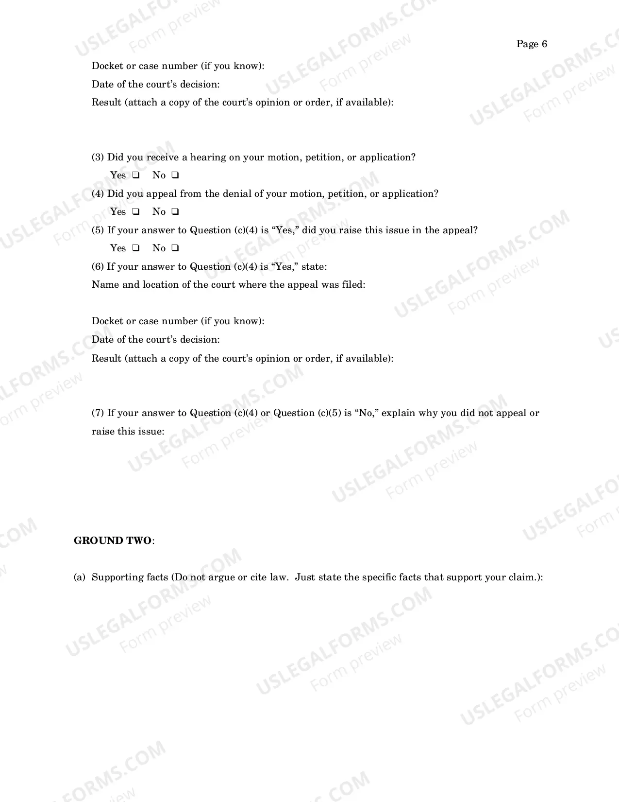 Preview Motion to Vacate/Set Aside Sentence (AO243)