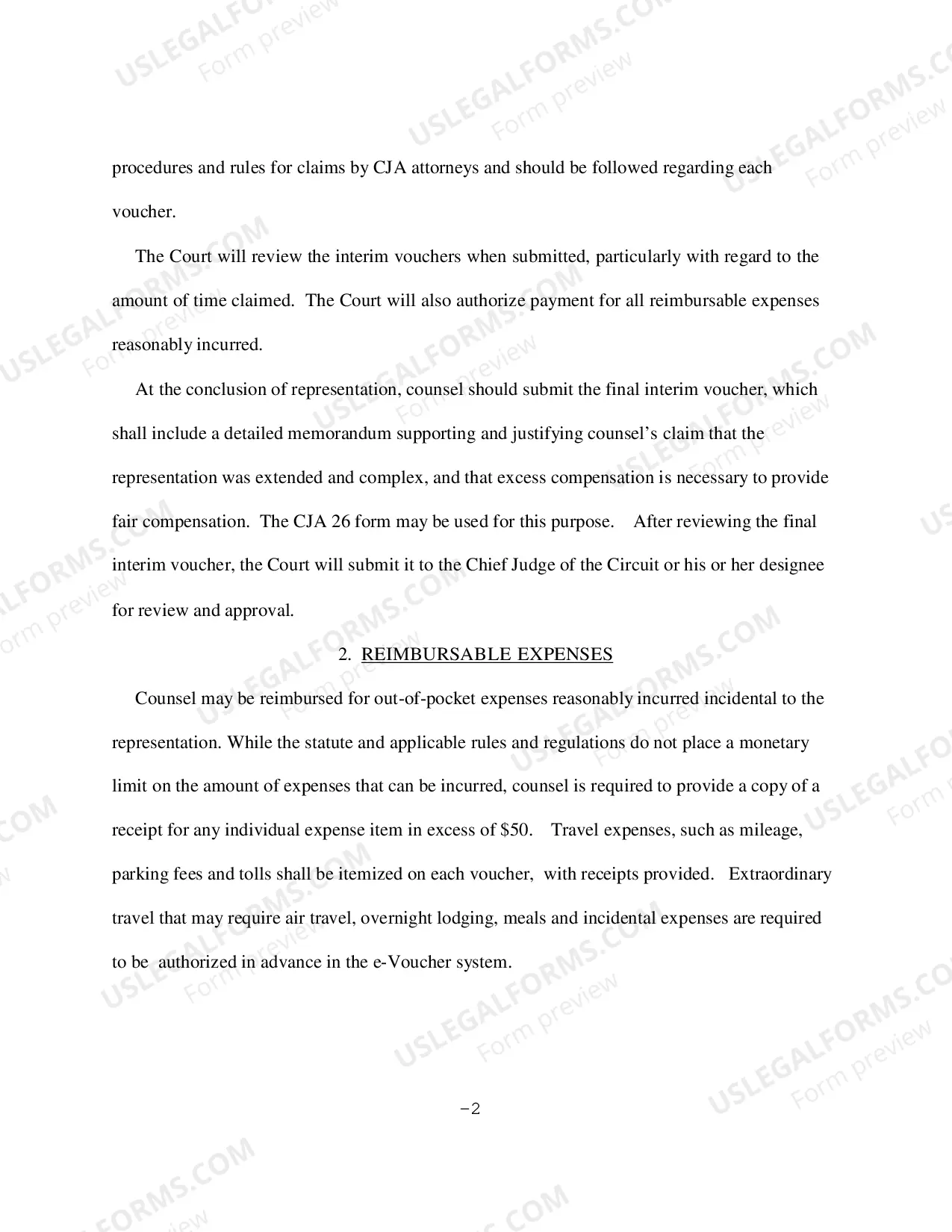 Preview Order for Interim Payments - 2016 Revised