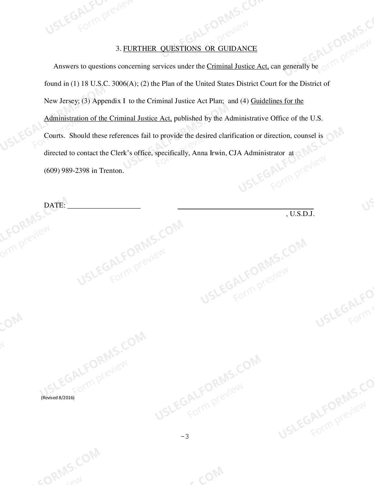 Preview Order for Interim Payments - 2016 Revised