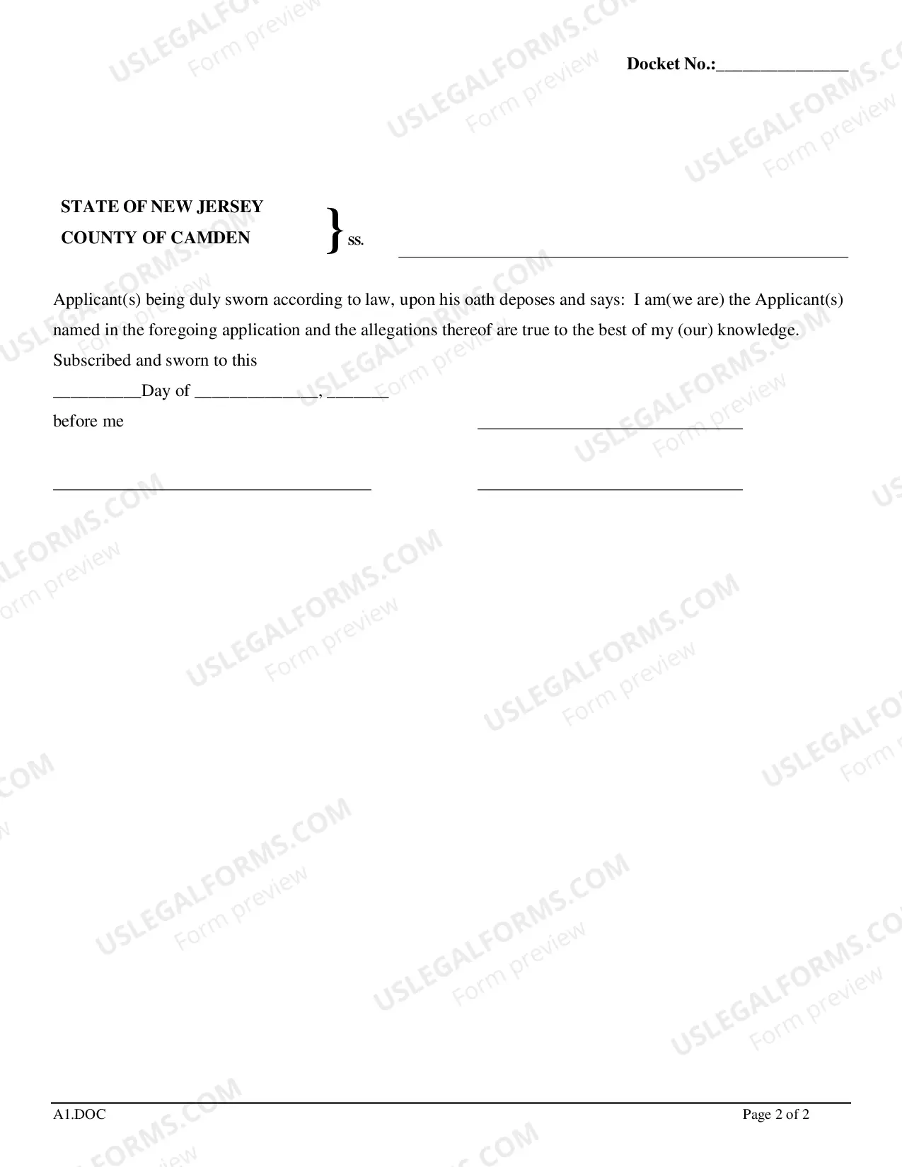Preview Application For Probate