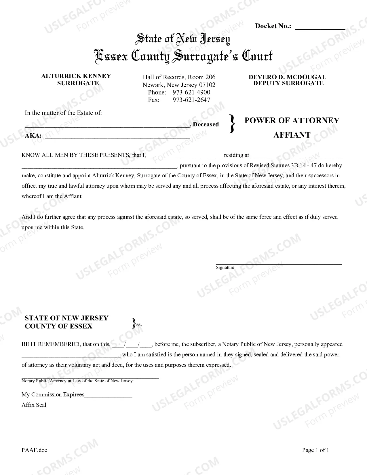 Preview Surviving Spouse Affidavit of Assets and Declaration (Estate 50K Or Less)