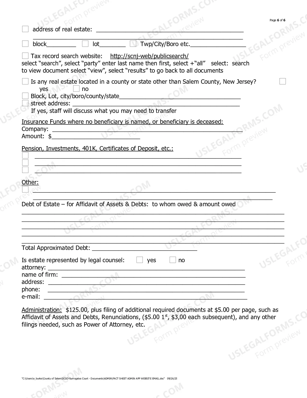 Preview Administration Fact Sheet