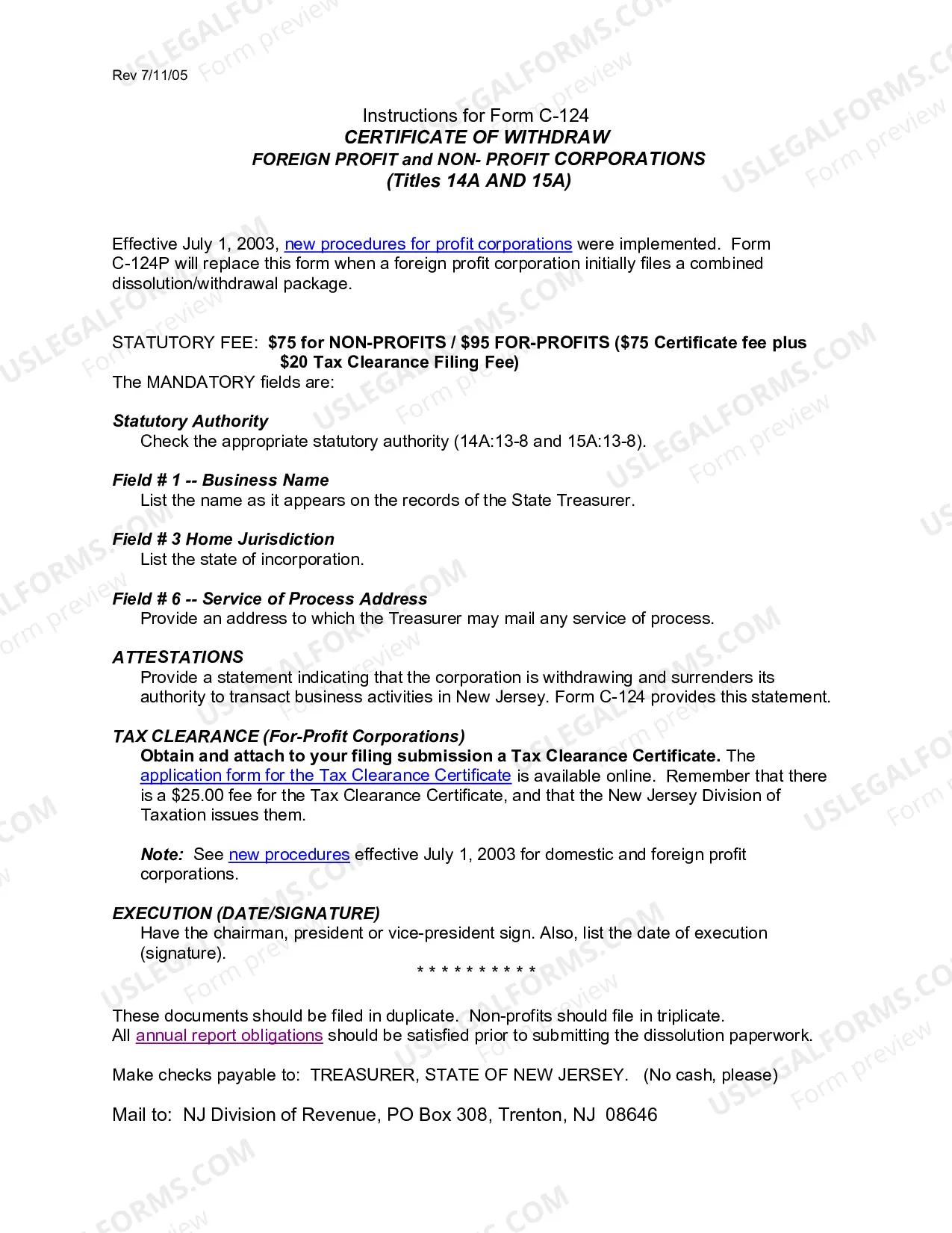 Preview Application For Certificate of Withdrawal For Use By Foreign Profit and Nonprofit Corps