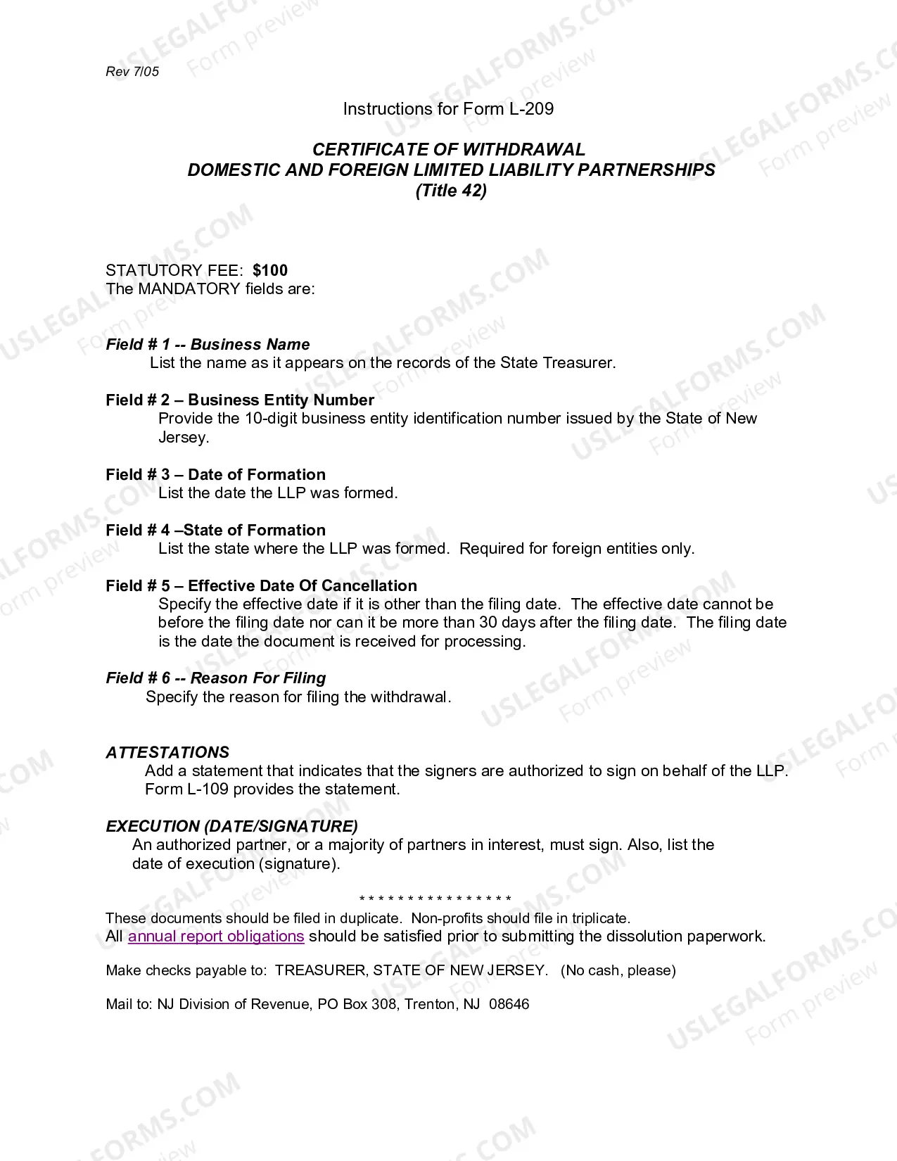 Preview Certificate of Withdrawal (For Use By Foreign Profit Corporations)
