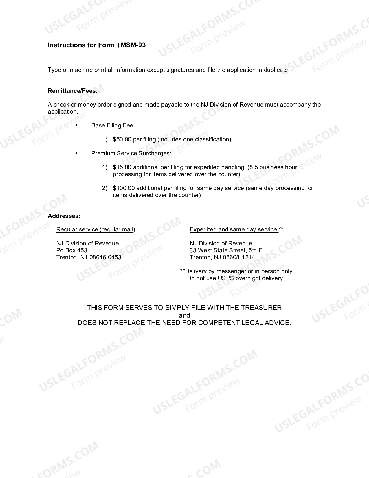 Preview Application to Assign A Registered Trade Or Service Mark