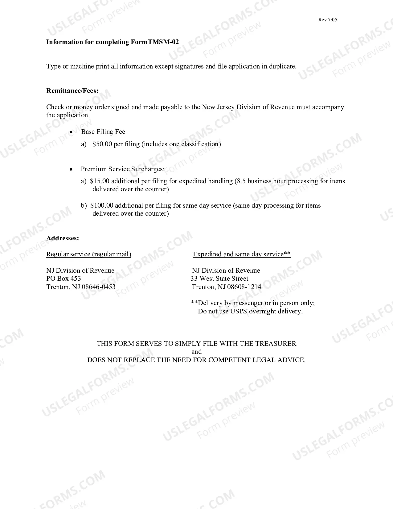 Preview Application to Renew A Registered Trade Or Service Mark