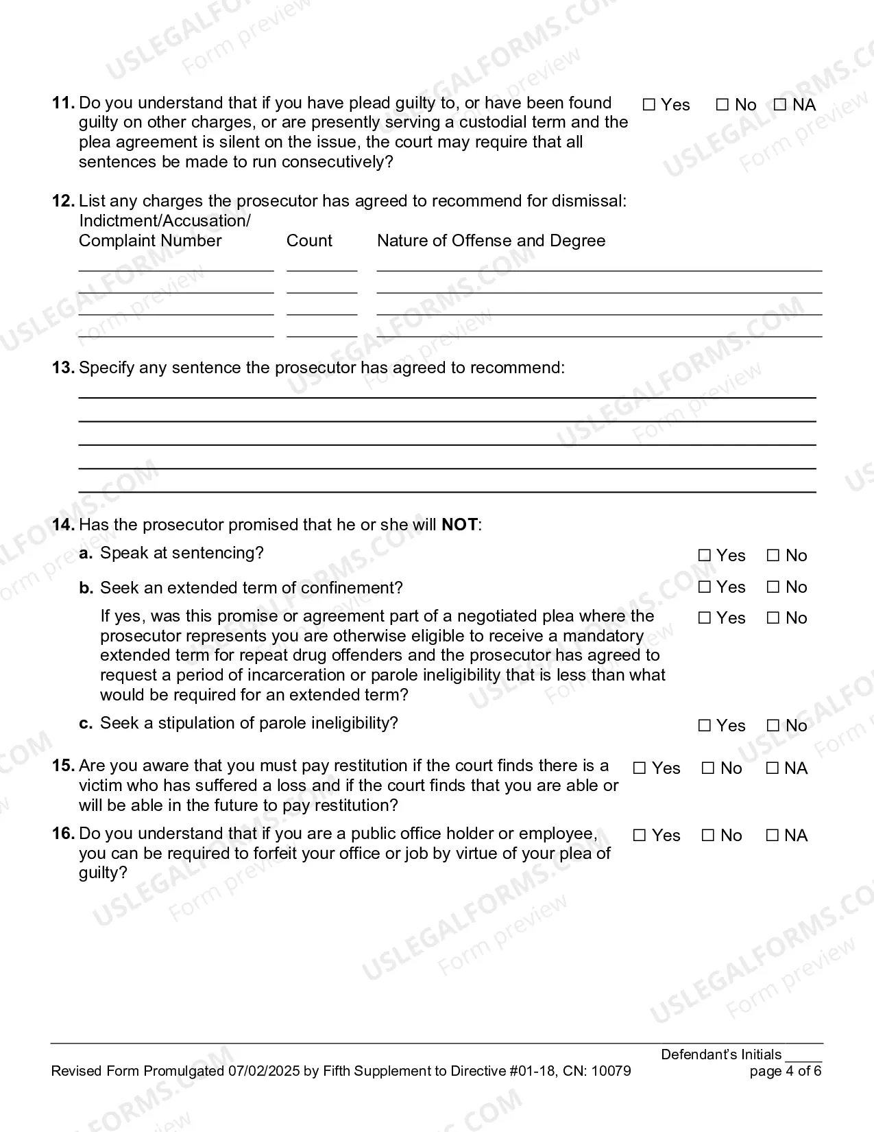 Preview Plea-01 Main Plea Form