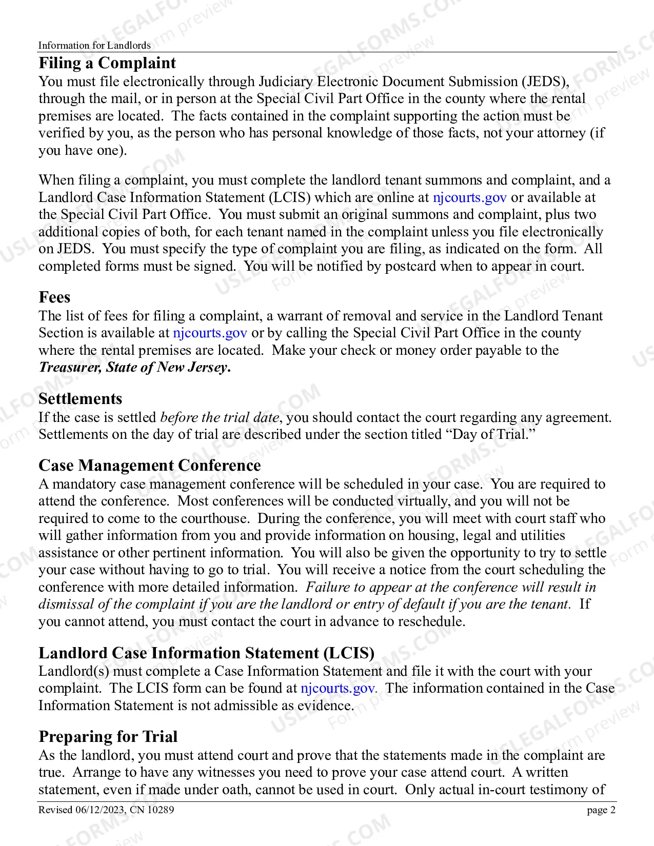 Preview Information for Landlords - brochure